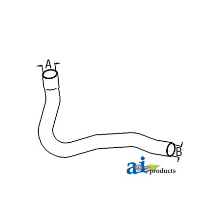 A & I Products Upper Radiator Hose 25" x2.7" x2.7" A-R130571